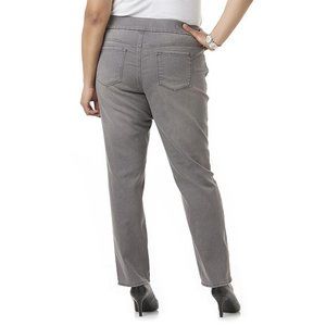 GLORIA VANDERBILT Light Grey Avery jean pants 16